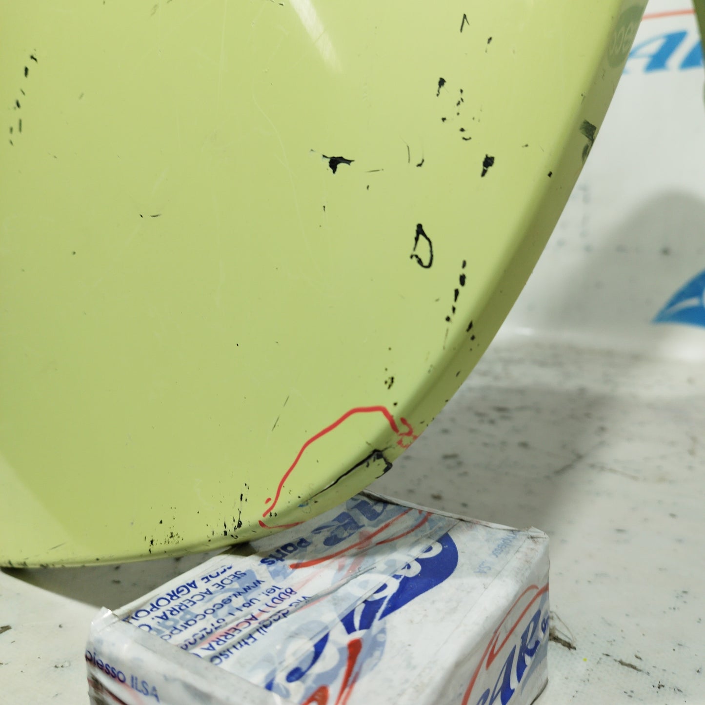 Light green right rear mudguard Smart Fortwo 450 2003 ecoAC7172