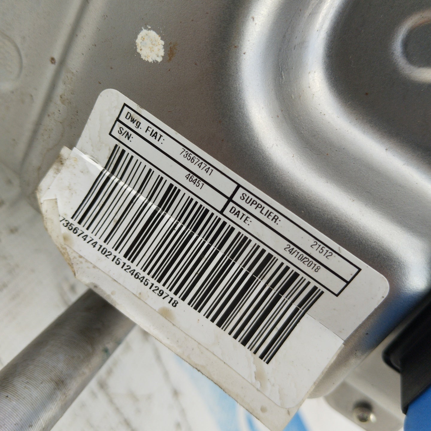 Piantone Sterzo / City Fiat New Panda cod: 735674741 ecoAG4422