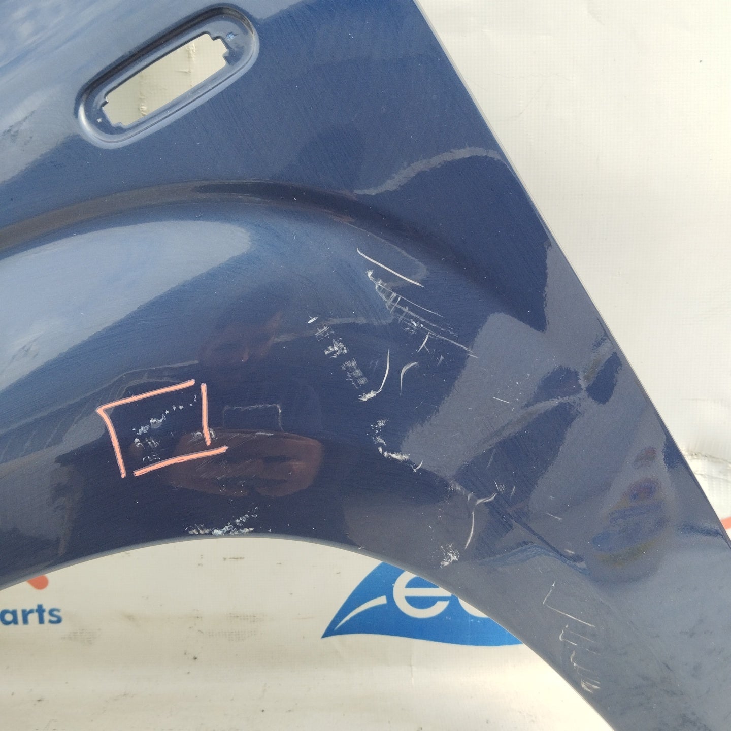 Left blue mudguard Fiat New Panda blue ecoAG4426