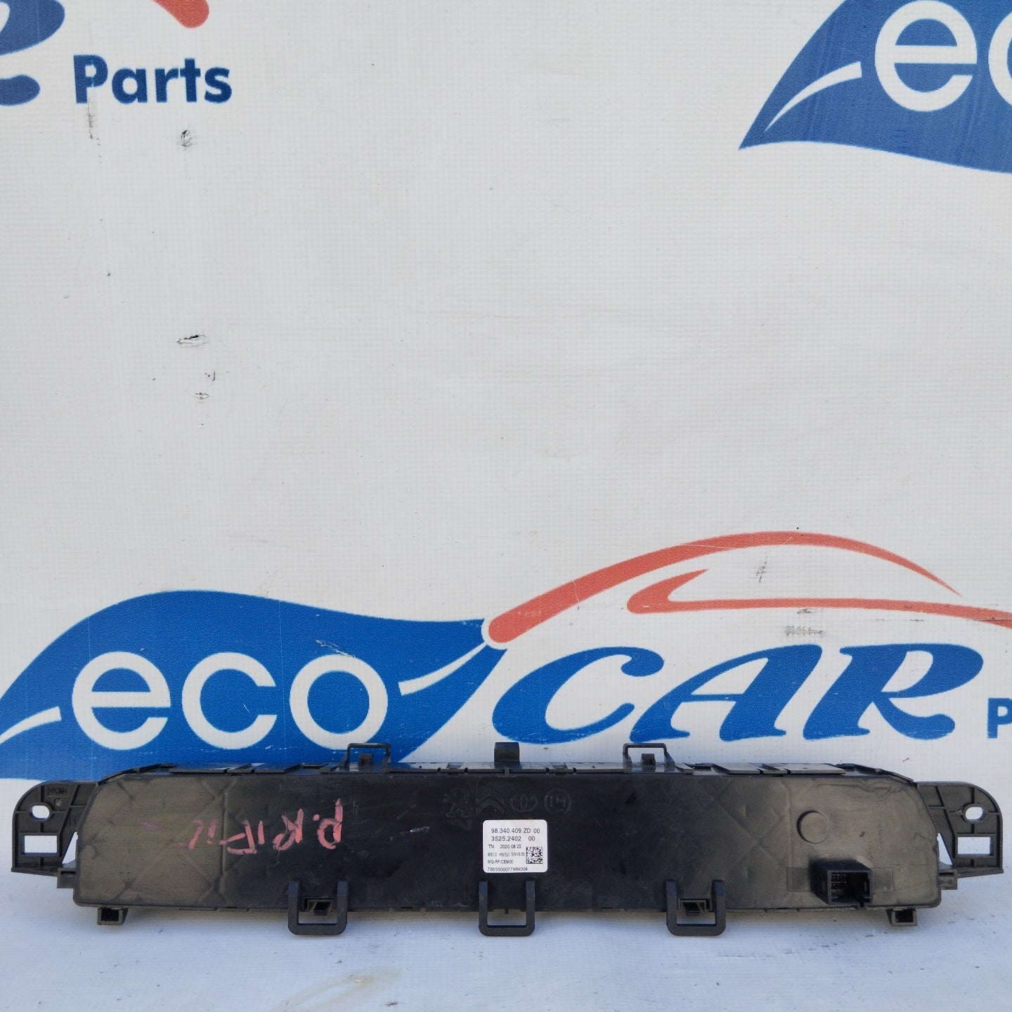 Peugeot Rifter 2020 Digitales Klimabedienteil Code 98340409ZD ecoAG4468