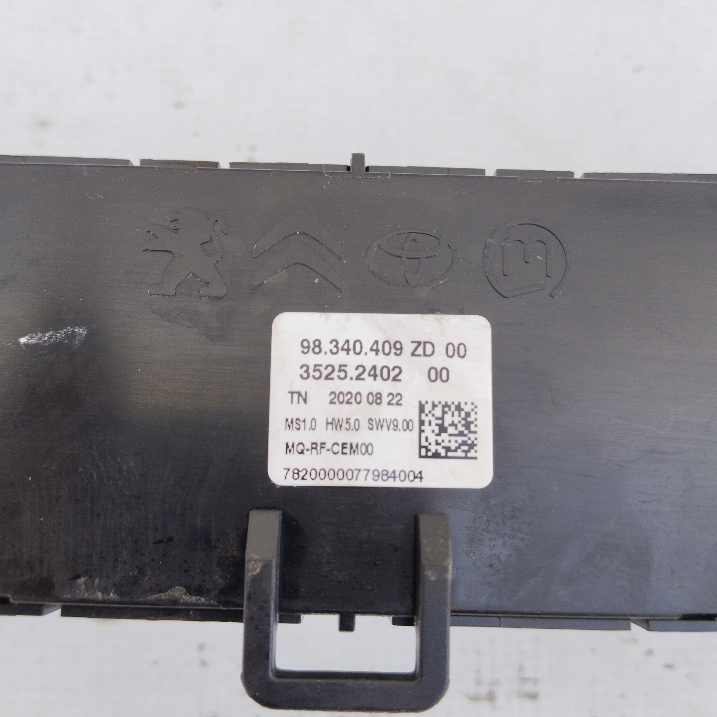 Peugeot Rifter 2020 Digitales Klimabedienteil Code 98340409ZD ecoAG4468