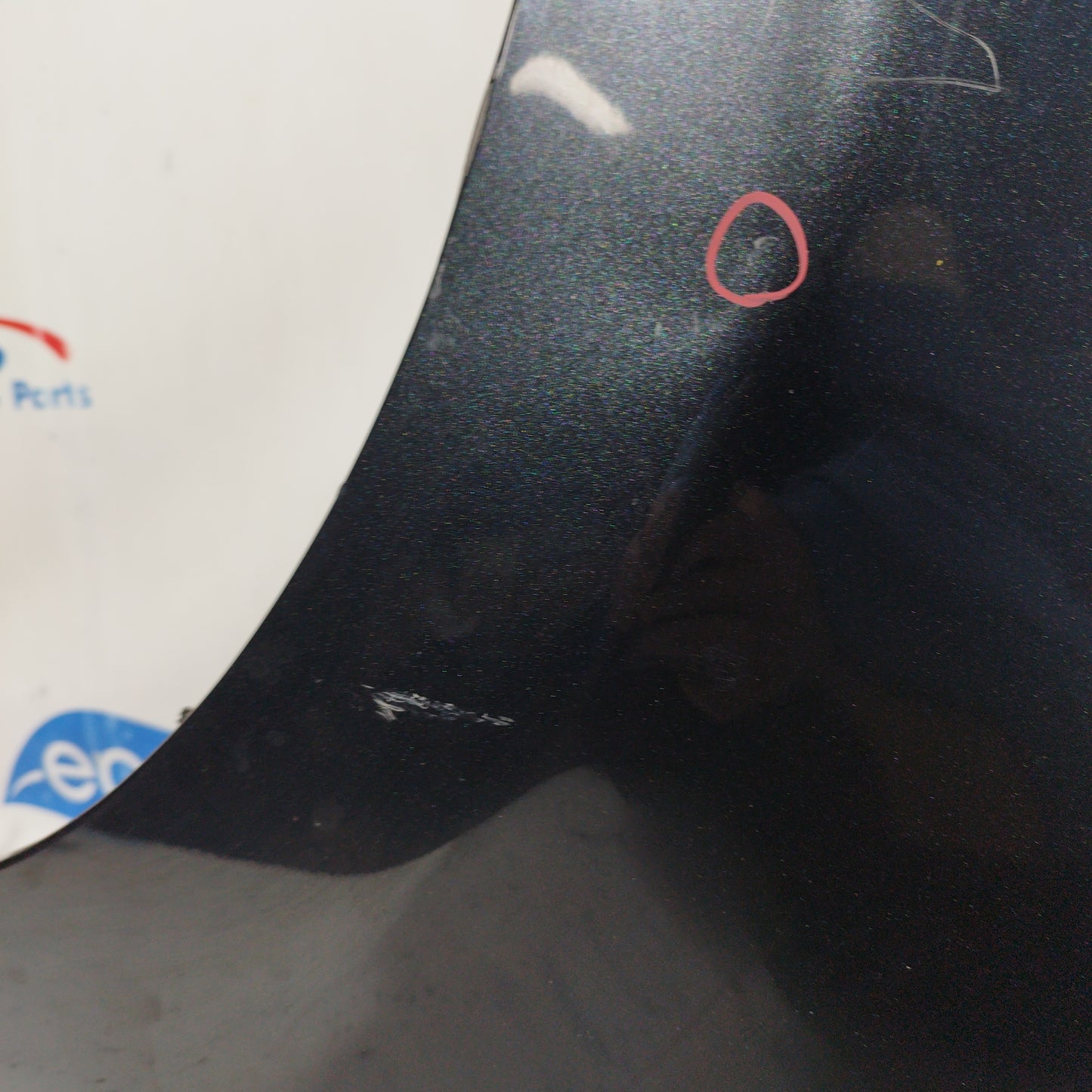 Dark gray left front mudguard Peugeot 107 2007 ecoAC7320