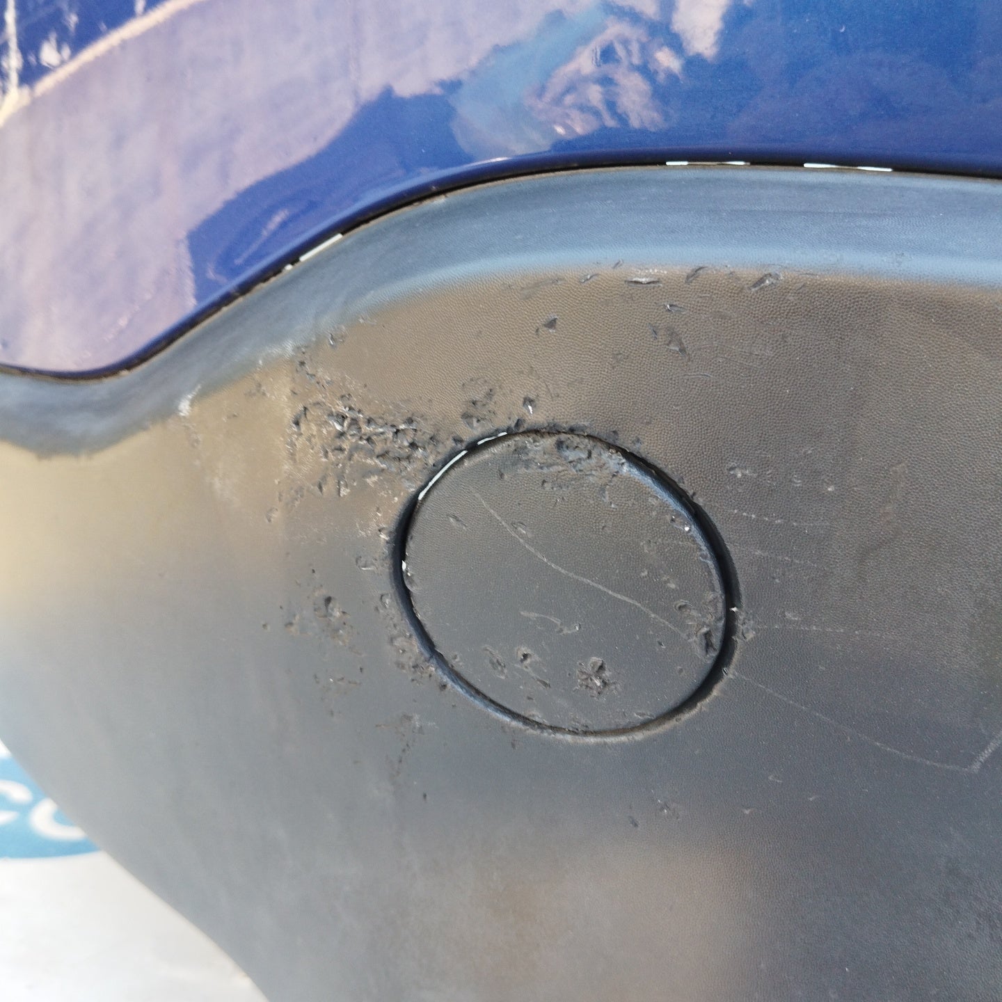 Electric blue rear bumper Mini PaceMan R61 ecoAG4565