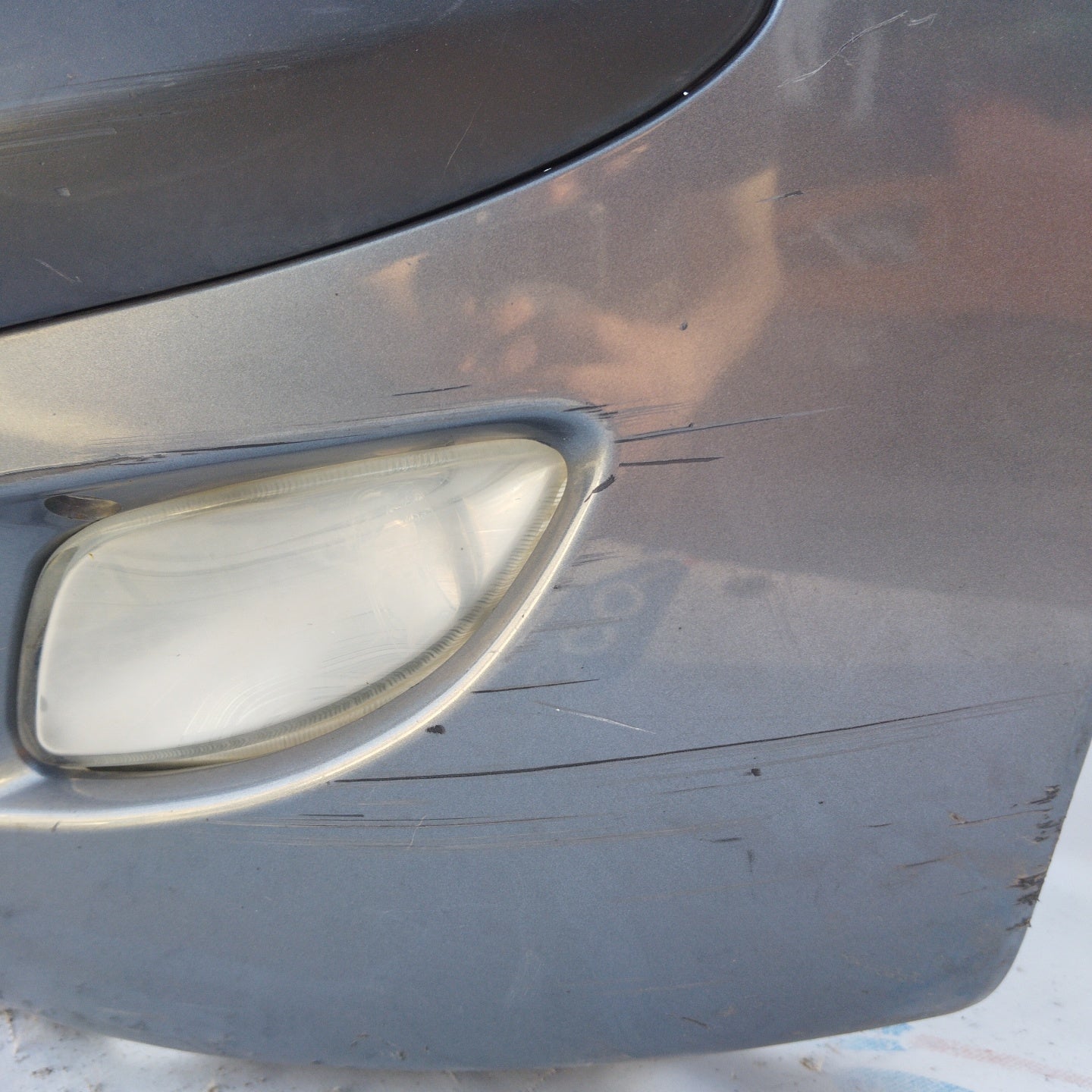 Gunmetal gray front bumper Lancia Ypsilon 2006 ecoAG4566