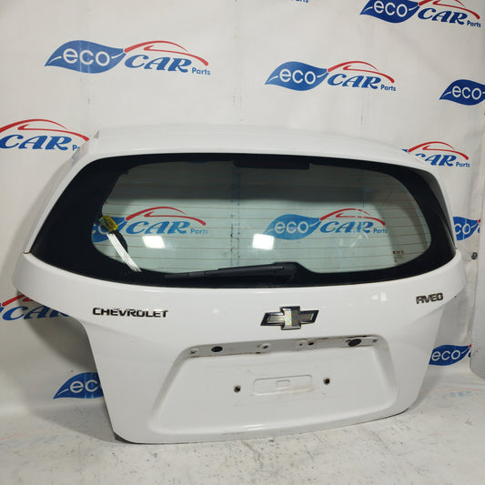 Weiße Heckklappe Chevrolet Aveo 2011 ecoAC5423