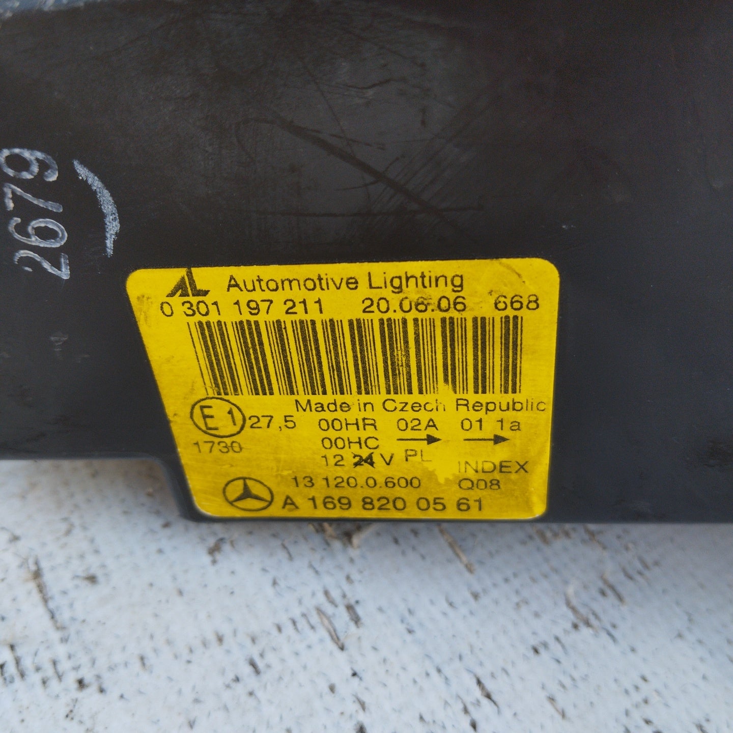 Fanale anteriore sx Mercedes Classe A W169 ecoAG4604