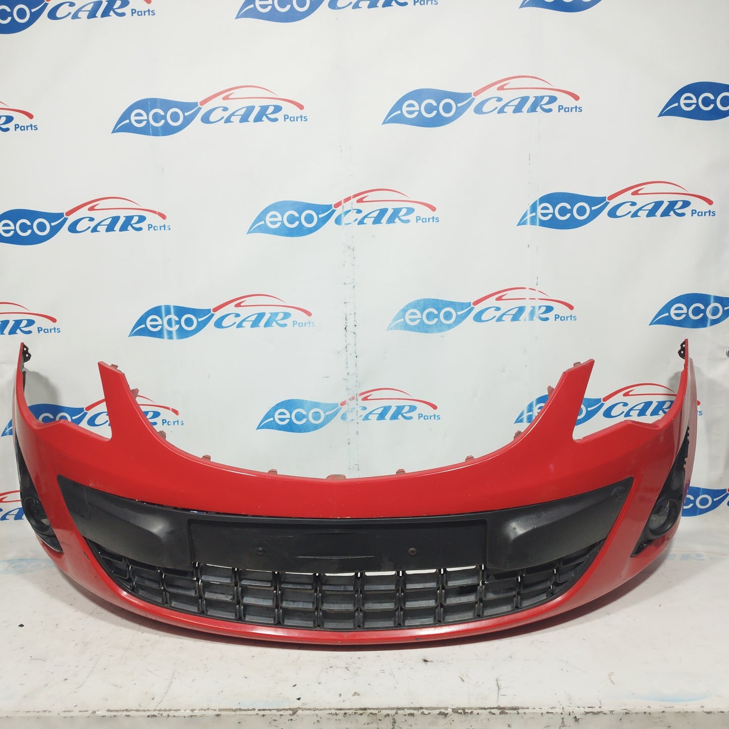 Red front bumper Opel Corsa D 2012 ecoAC6807