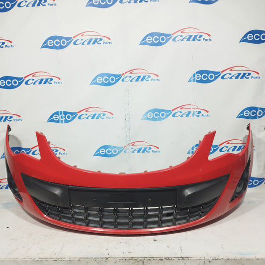 Red front bumper Opel Corsa D 2012 ecoAC6807
