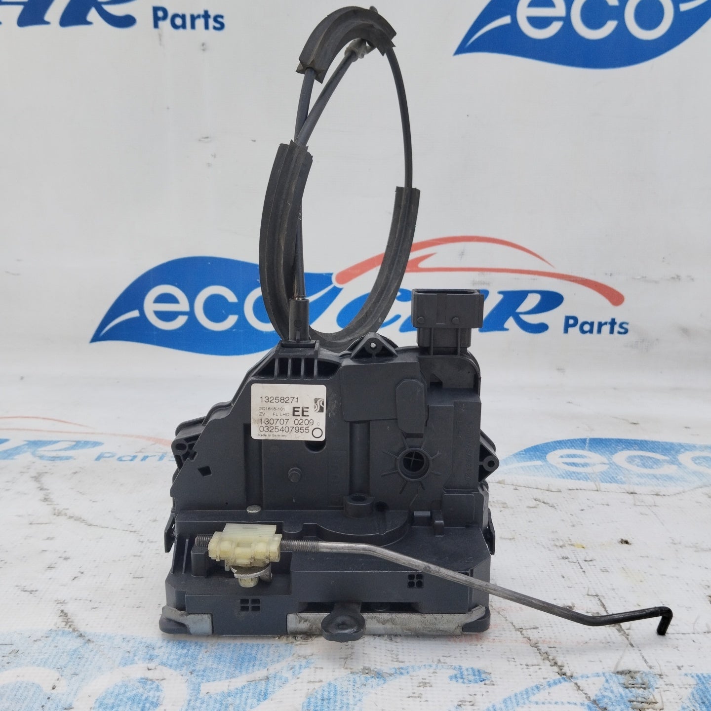 Front left lock Opel Corsa D code 13258271 EE 6 pin ecoAG4668