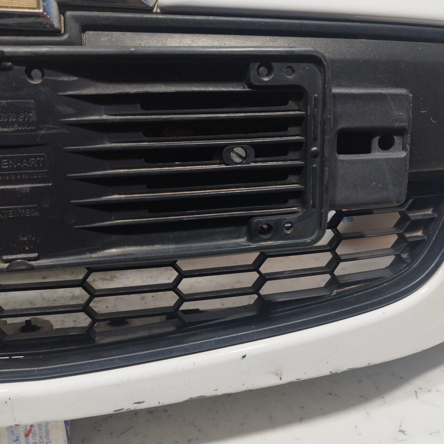 White front bumper Chevrolet Aveo 2013 ecoAC7581