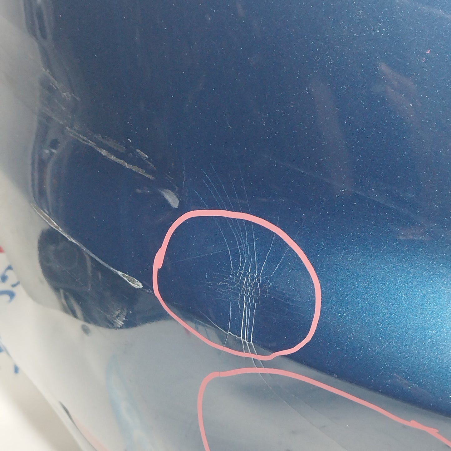 Electric blue rear bumper Seat Ibiza 2016 ecoAC7584