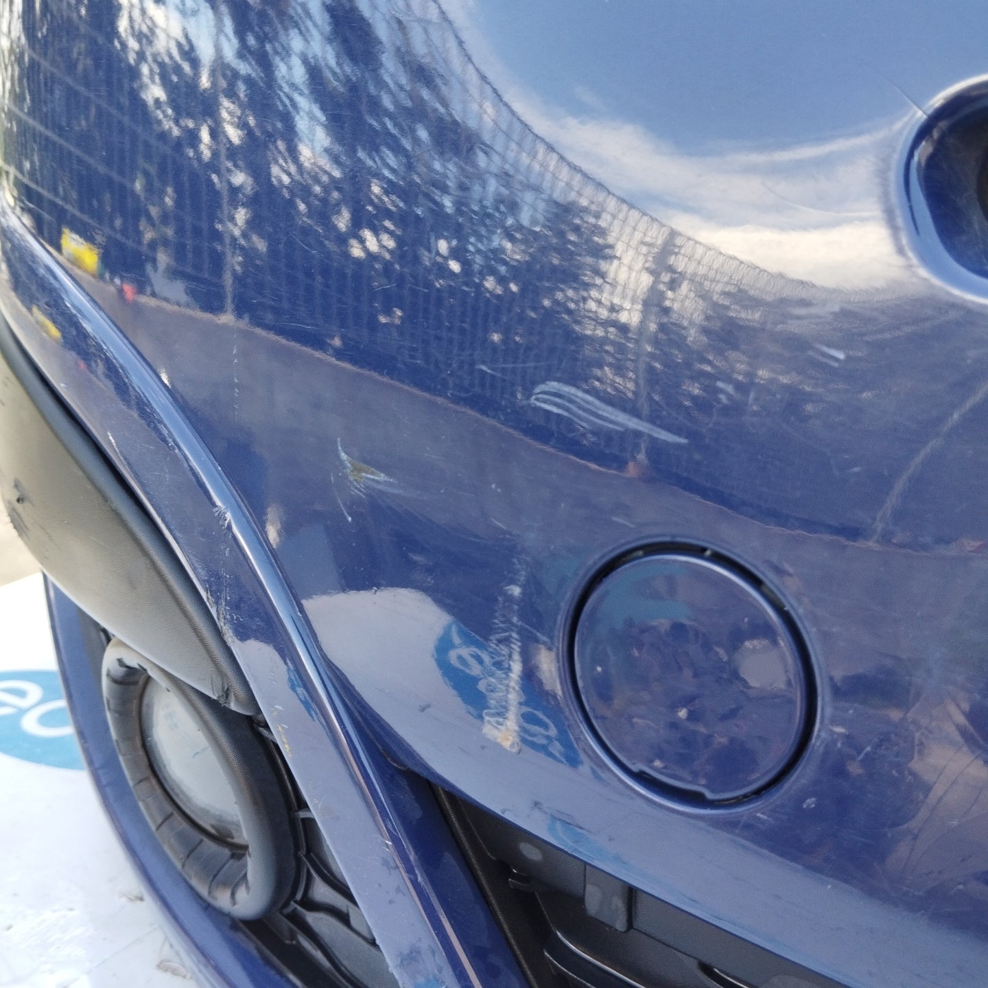 Front bumper blue Renault Twingo 2010 ecoAG4711