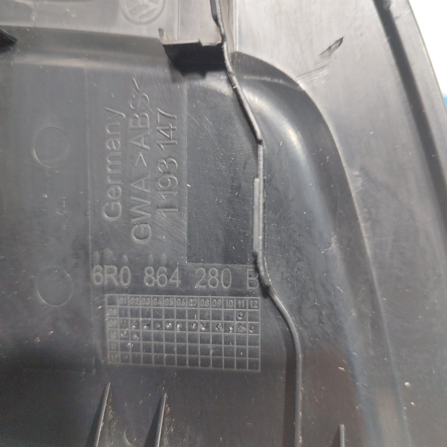 Volkswagen Polo 2014 ecoAC7643 Mitteltunnelverkleidung