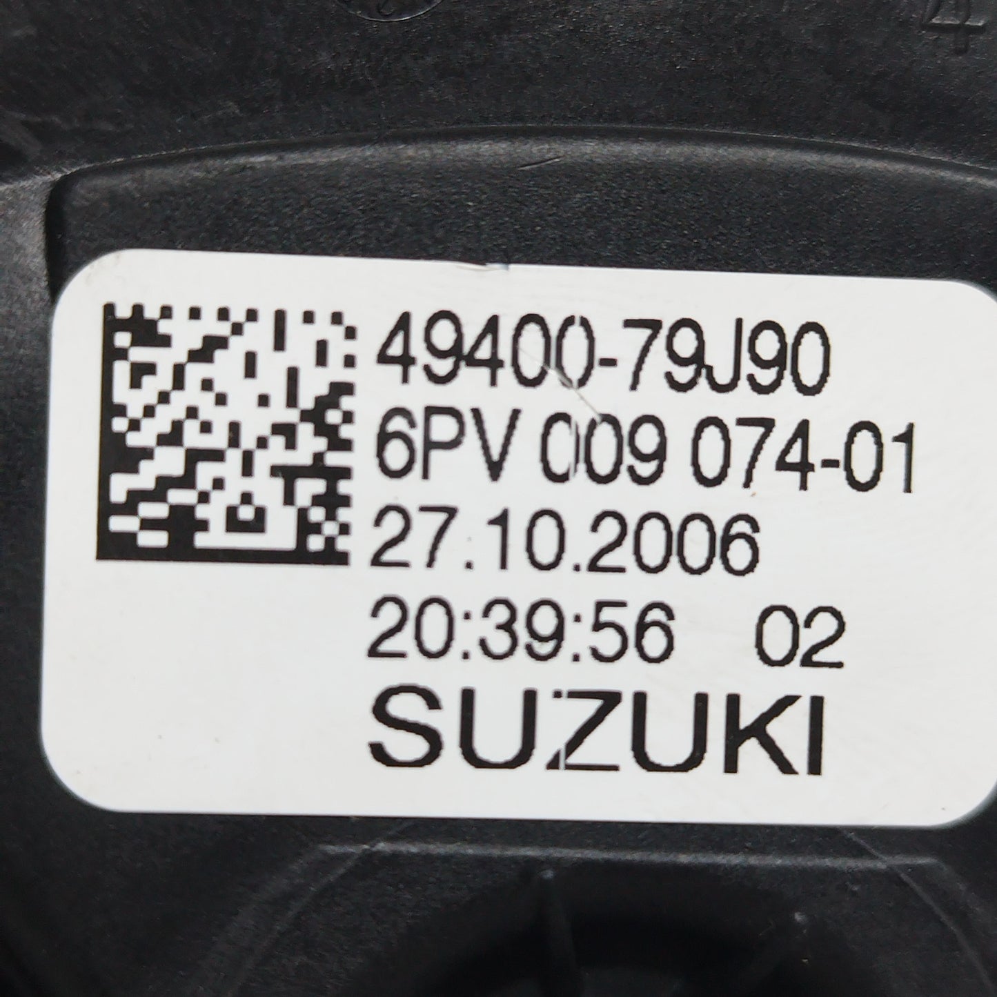 Accelerator pedal Suzuki SX4 1.9D code: 6PV009074-01 ecoAC7717