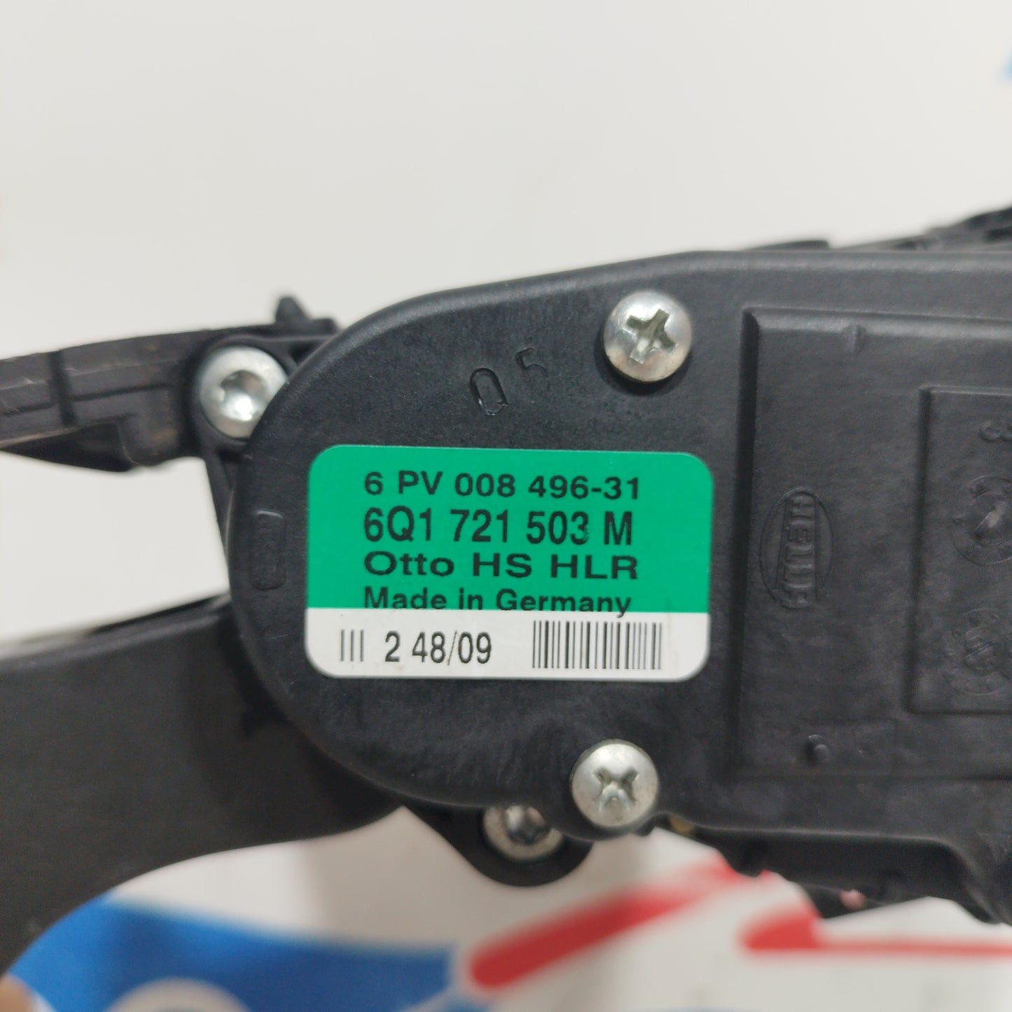 Accelerator pedal Volkswagen Polo 1.6 tdi 2009 code: 6Q1721503M ecoAC7771