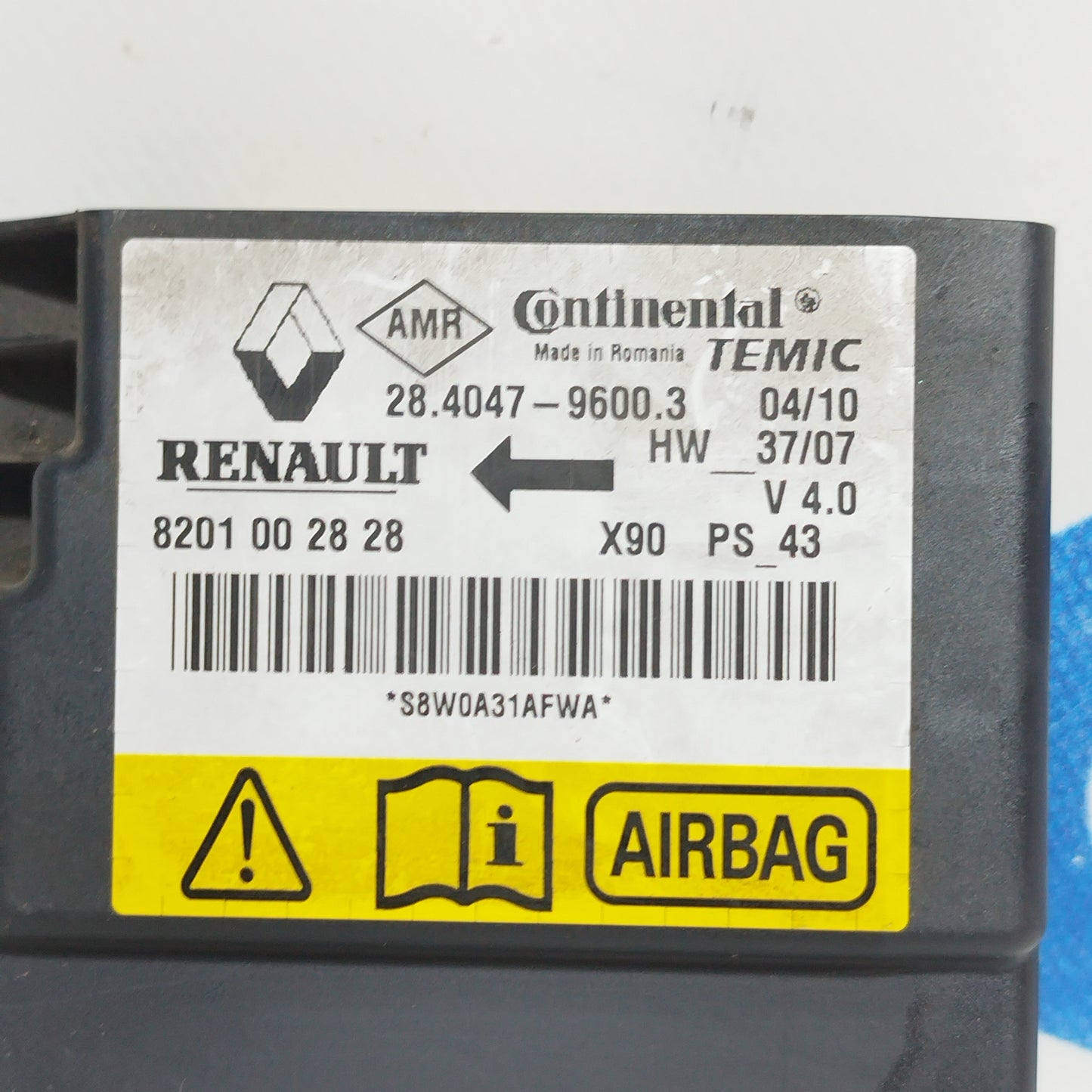 Kit Airbag Dacia Sandero 2012 cod:8201002828 ecoAC7839