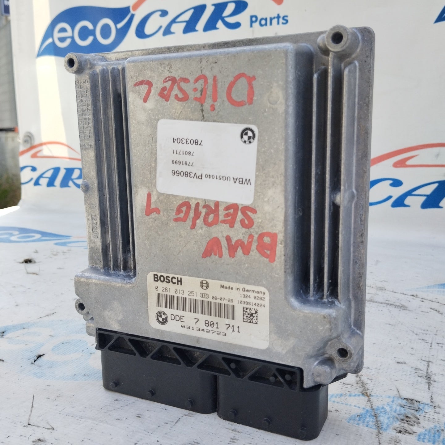 Centralina motore BMW Serie 1 e87 2.0 D cod: 0281013251 ecoAG4817