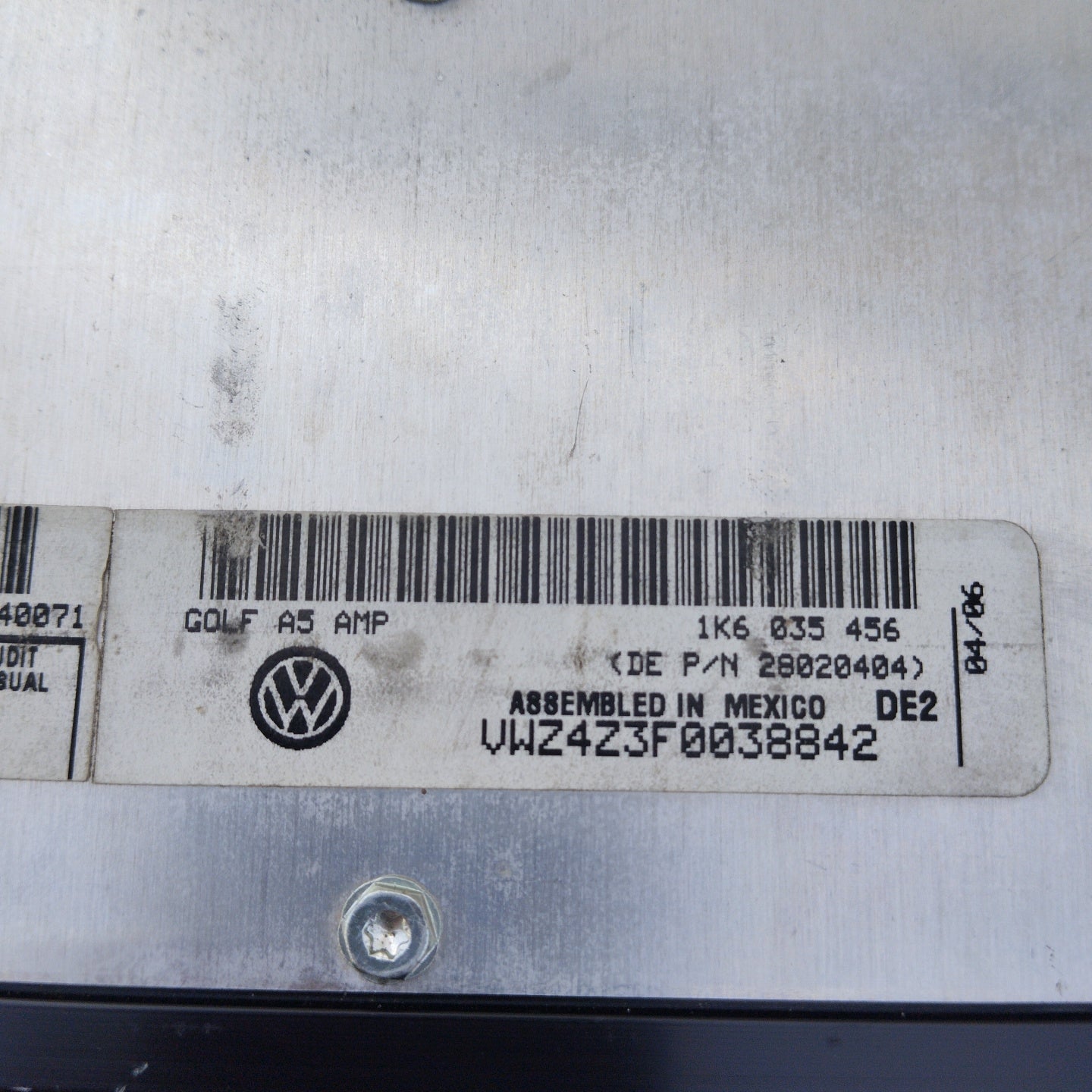 Amplificatore cassa Volkswagen Golf 5 Cod. 1k6035456 ecoAG4818