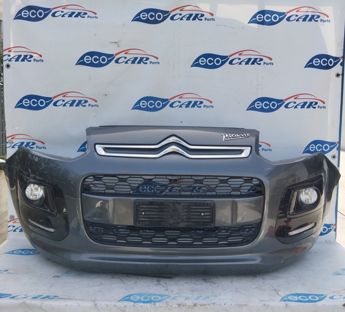 Front bumper Citroen C3 Picasso 2013 gunmetal grey ecoAG4972