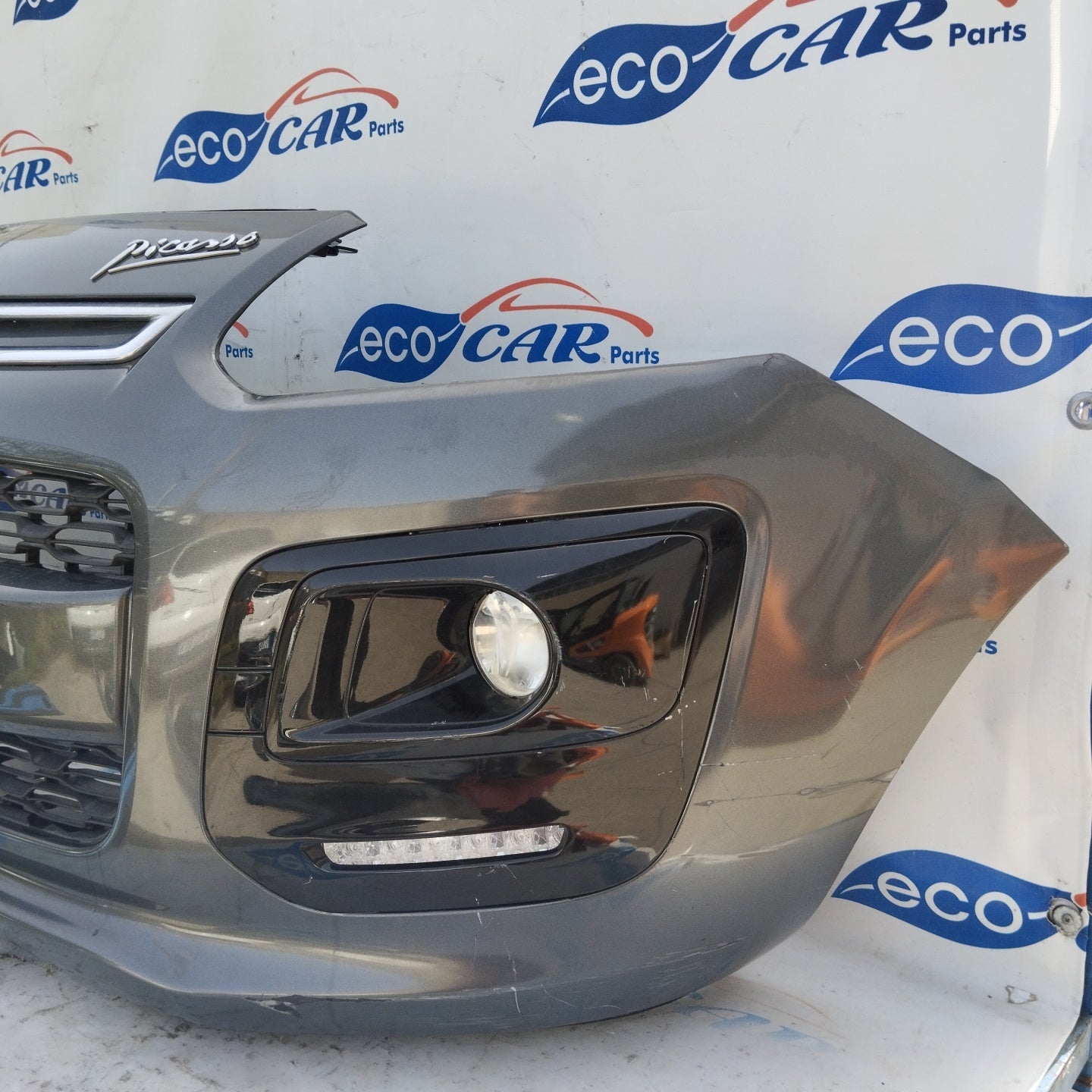 Front bumper Citroen C3 Picasso 2013 gunmetal grey ecoAG4972
