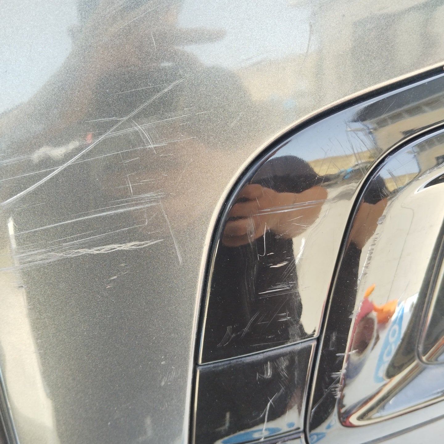 Front bumper Citroen C3 Picasso 2013 gunmetal grey ecoAG4972