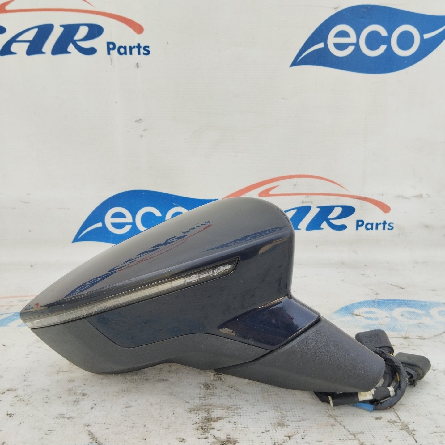 Electric right mirror midnight blue Seat Leon 2012 12 wires ecoAG4978