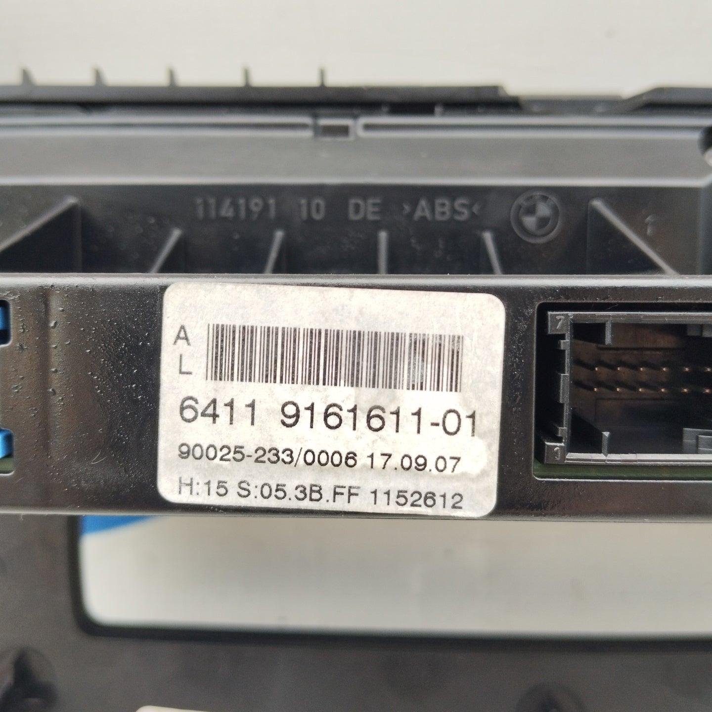 BMW 5 Series E60 Digital Climate Control Panel Cod. 64119161611-01 ecoAG4994