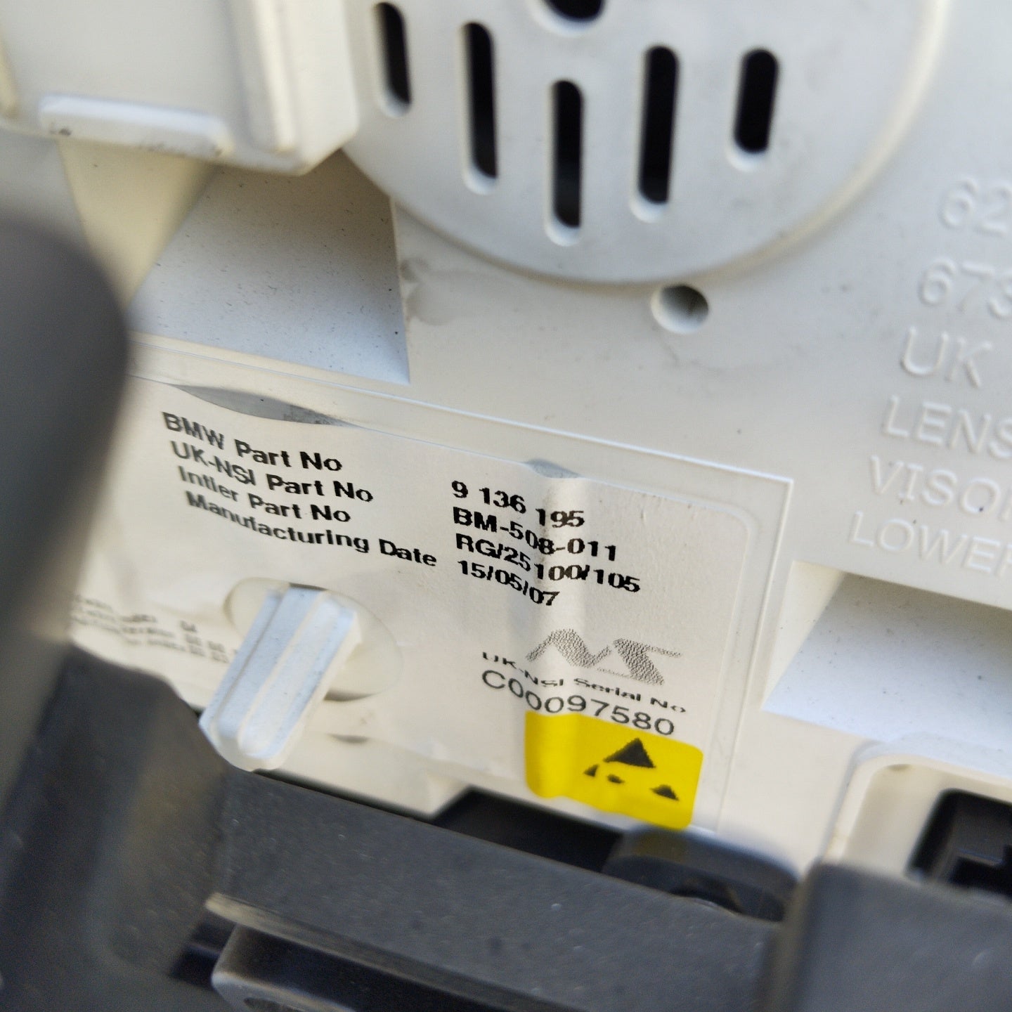 Quadro strumenti completo di autoradio Mini Cooper R56 1.6 D cod: 9136195 ecoAG5050