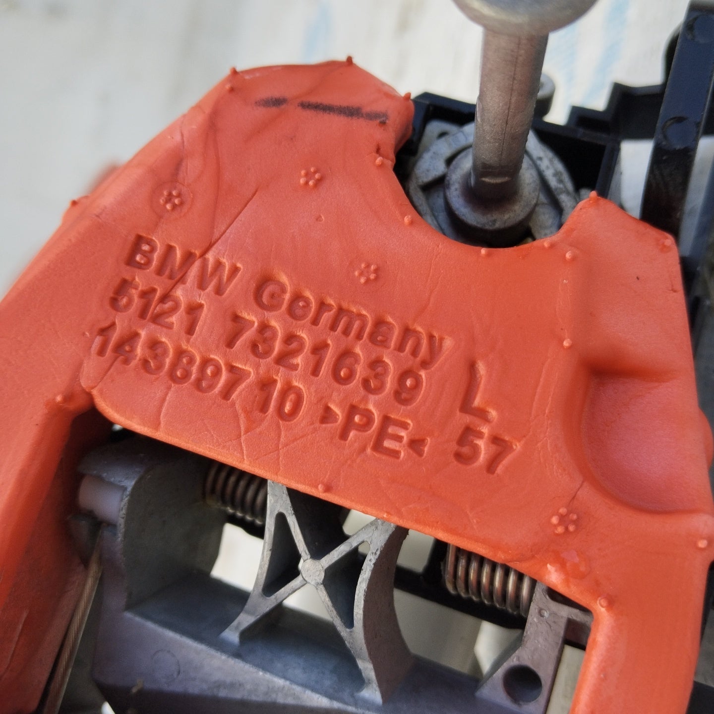 Front left external handle white BMW 3 Series F30 2018 Cod. 14389710 ecoAG5075