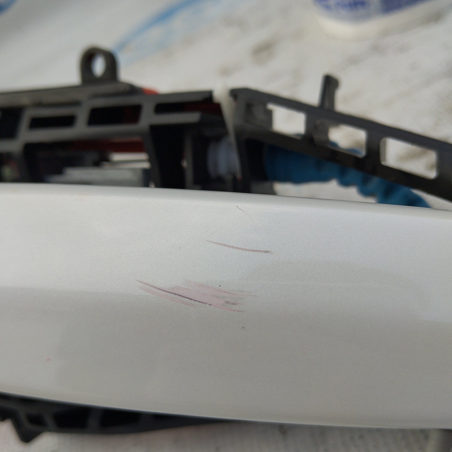 Front left external handle white BMW 3 Series F30 2018 Cod. 14389710 ecoAG5075