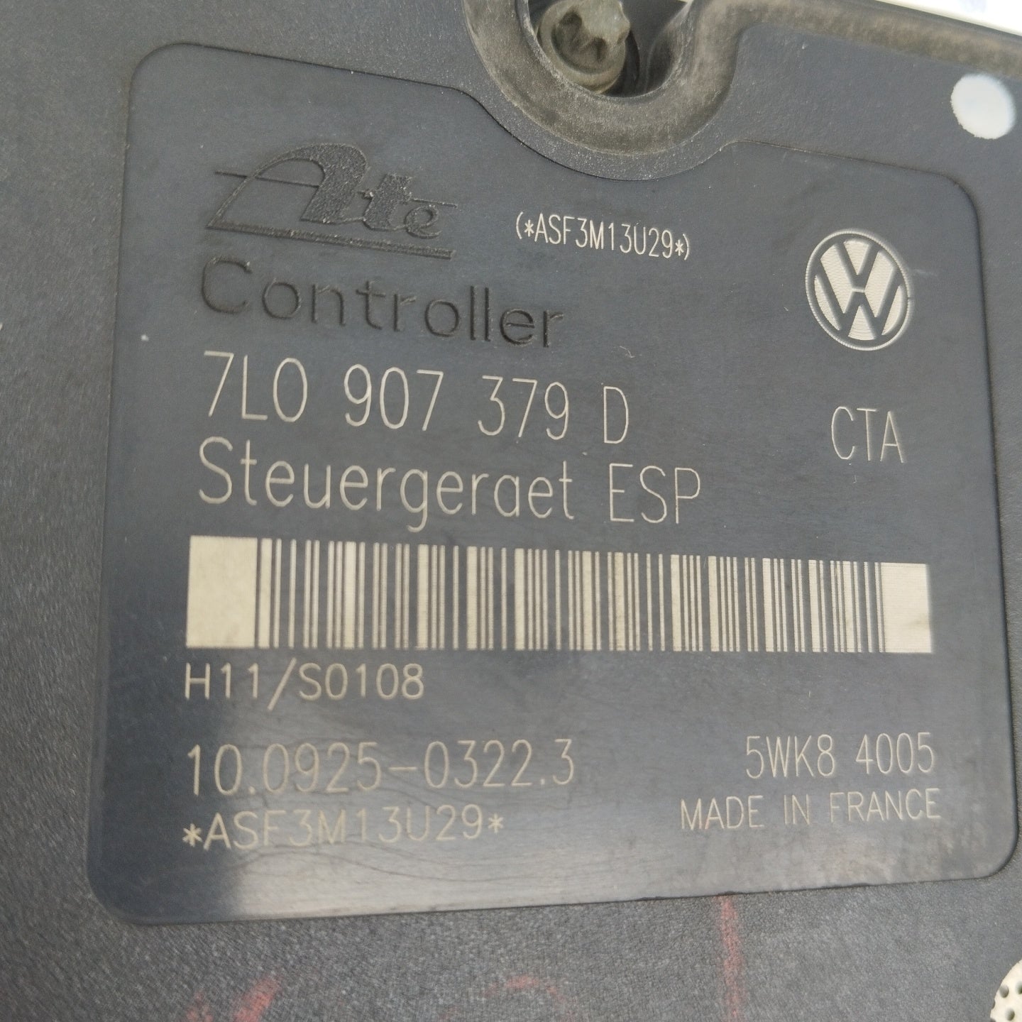 ABS-Pumpe Volkswagen Touareg 2.5 TDI 2004 Code: 7L0907379D ecoAG5159