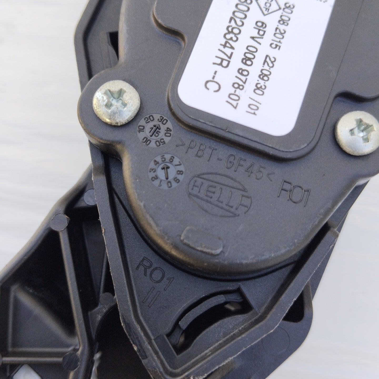 Accelerator pedal Renault Clio 1.5 DCI 2016 code: 180029347R ecoAG5180