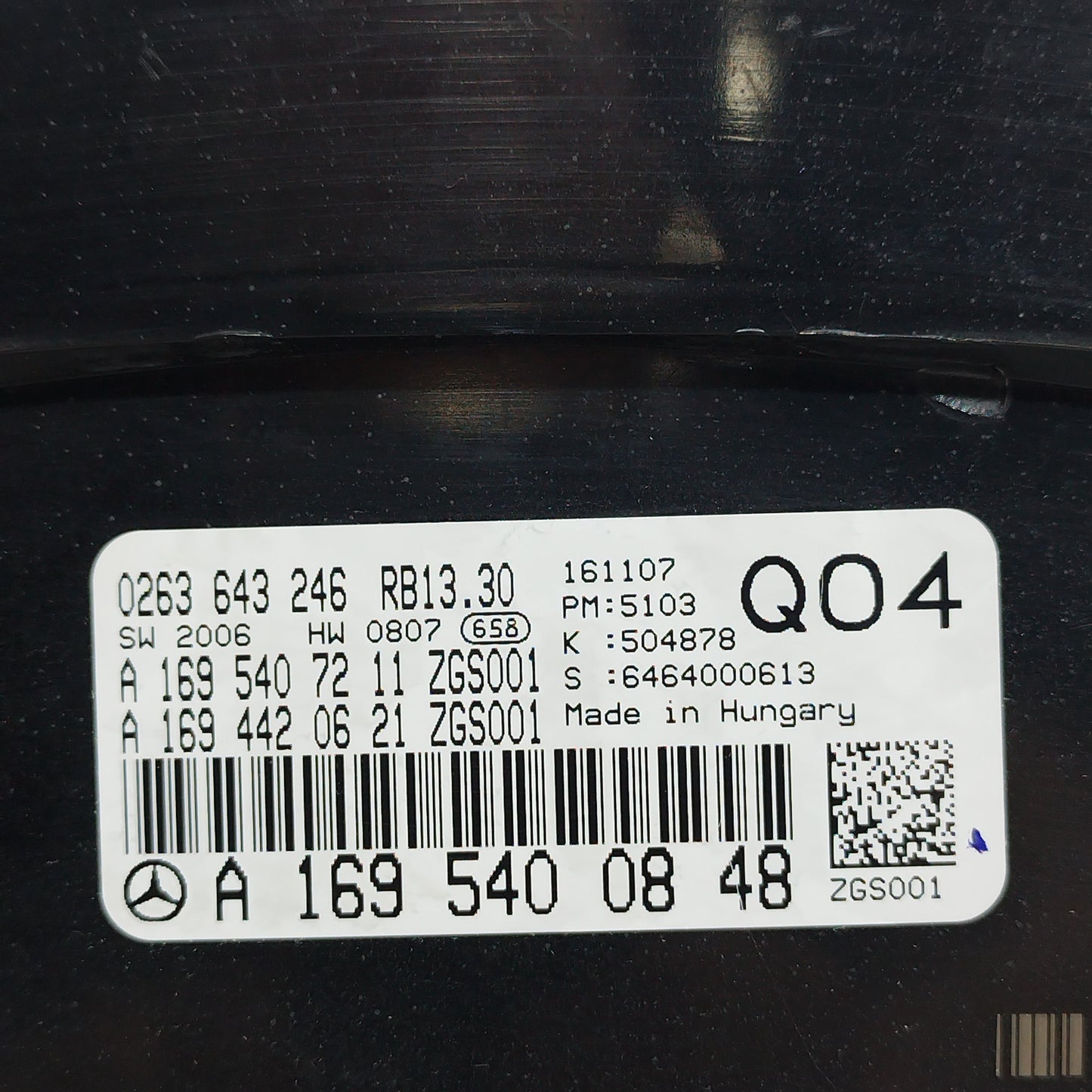 Quadro strumenti Mercedes Classe A W169 2.0 D 2008 cod: A1695400848 ecoAC8292