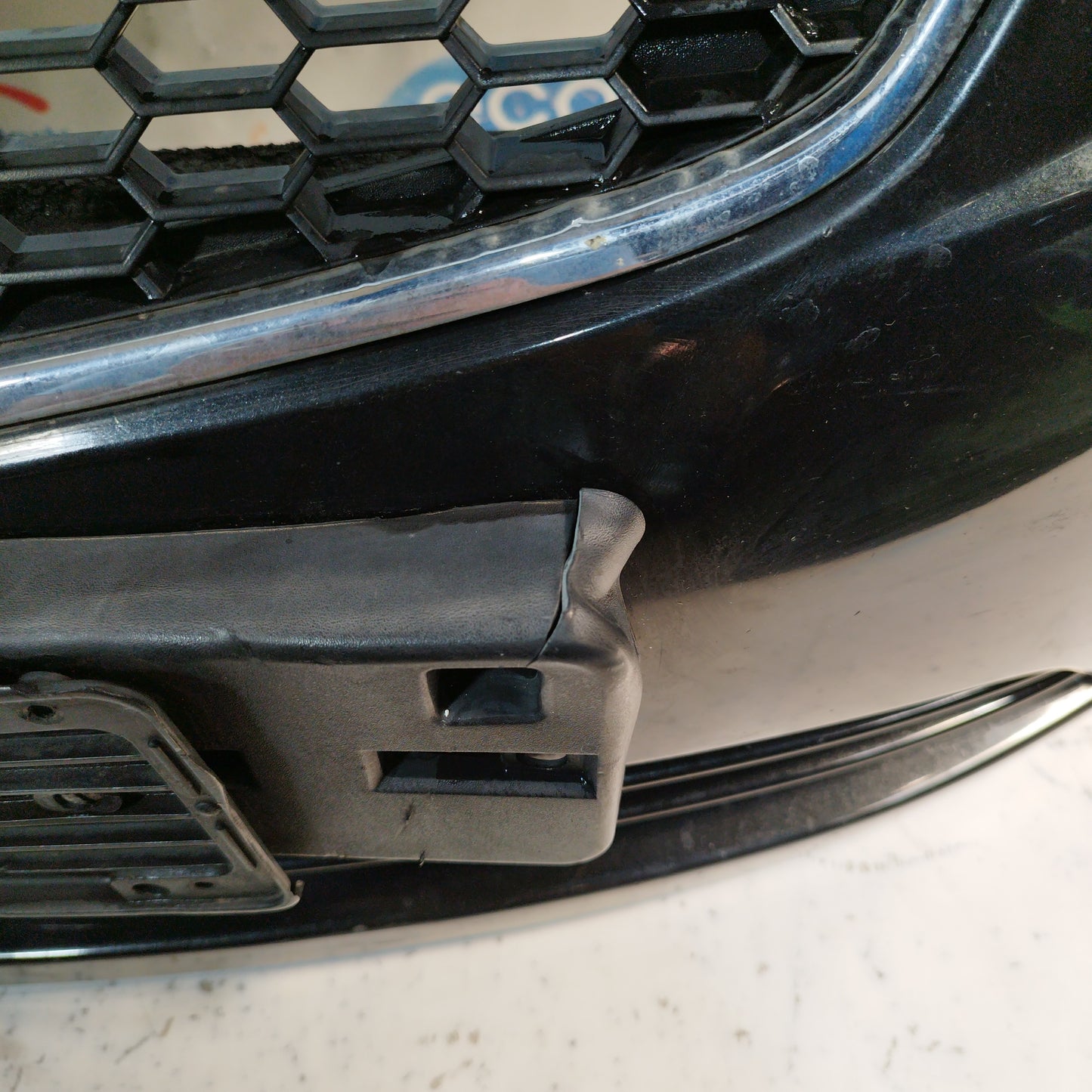 Black Front Bumper Chevrolet Spark 2011 ecoAC8319