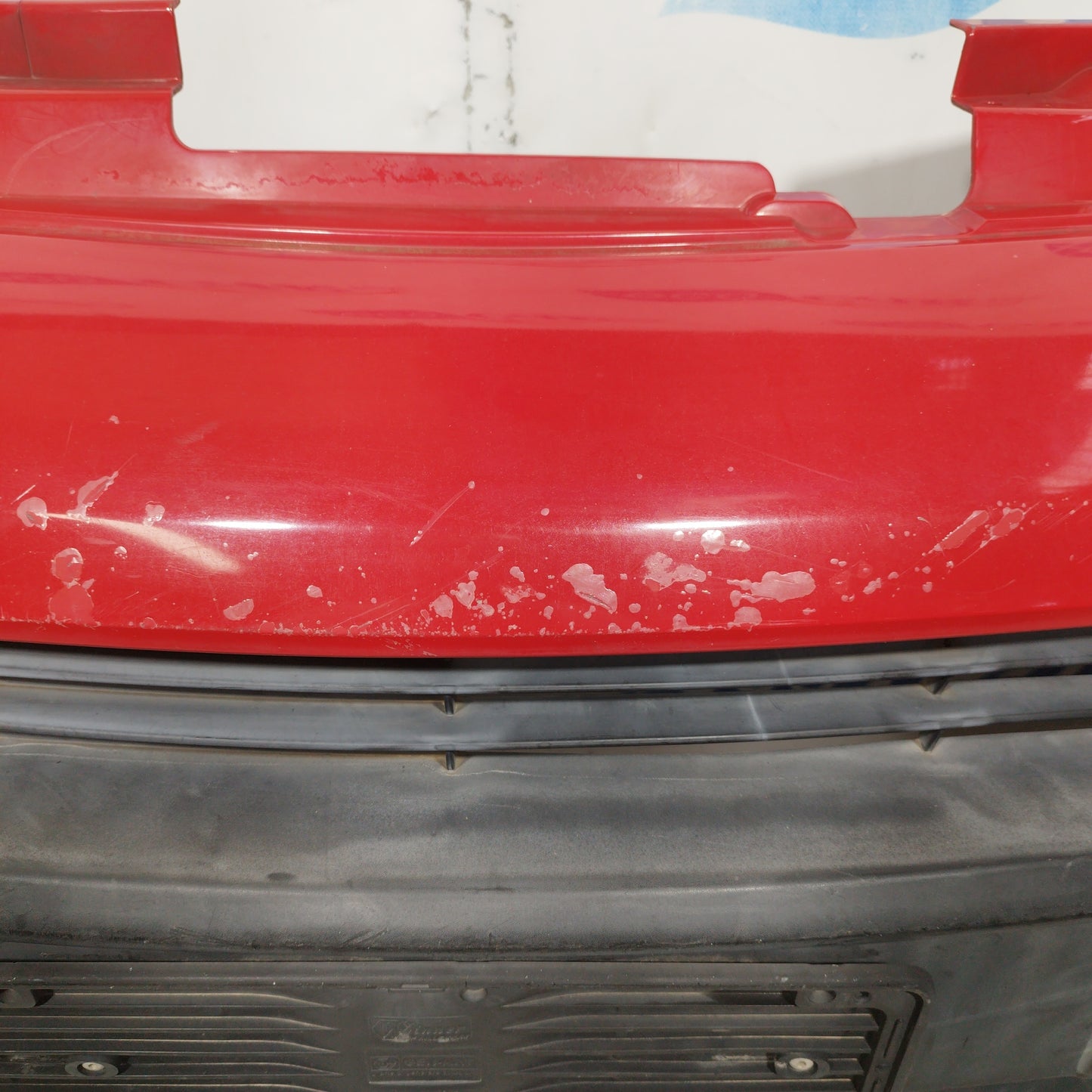 Red front bumper Citroen C1 2005 ecoAC8341