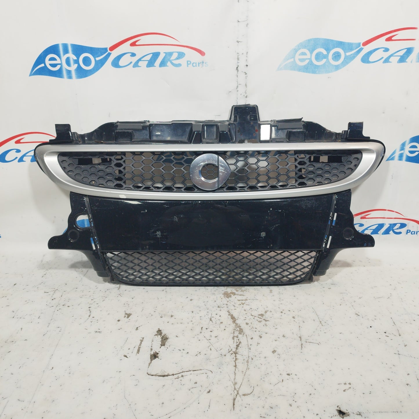 Front bumper center Smart fortwo black 451 2010 ecoAC8352