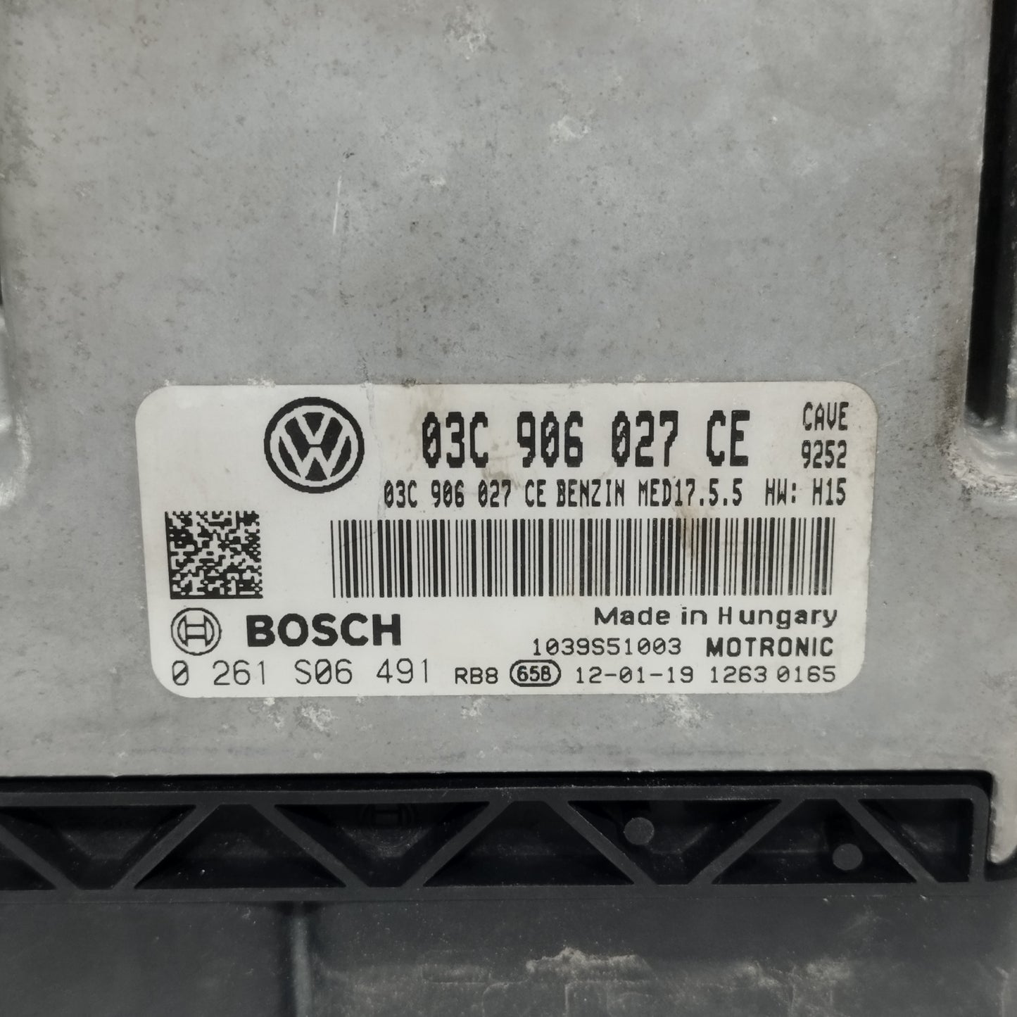 Centralina Motore Skoda Fabia 1.2 TSI 2012 Cod: 0261S06491 ecoAC13998