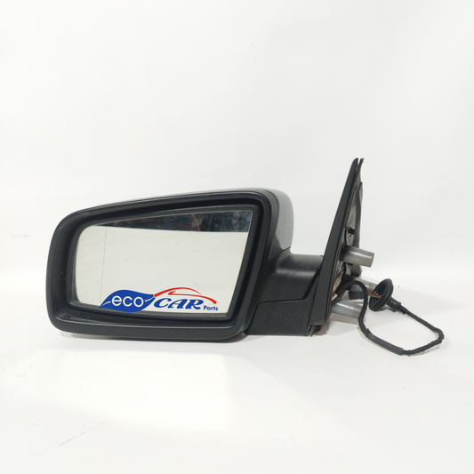 Dunkelgrauer elektrischer Außenspiegel vorne links für BMW 5er E60, Baujahr 2007, 3-adrig, ecoAC11527
