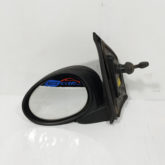 Front Left Manual Mirror Black Plastic Toyota Aygo 2010 ecoAC12235