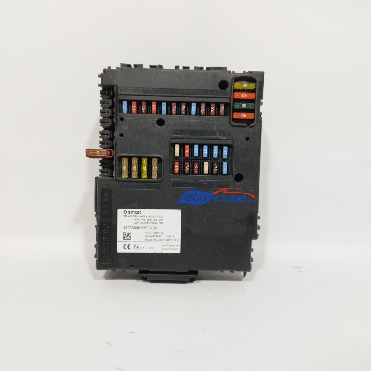 Centralina Sam Smart fortwo 451 1.0 B 2010 Cod: A4519061000/001 ecoAC11217