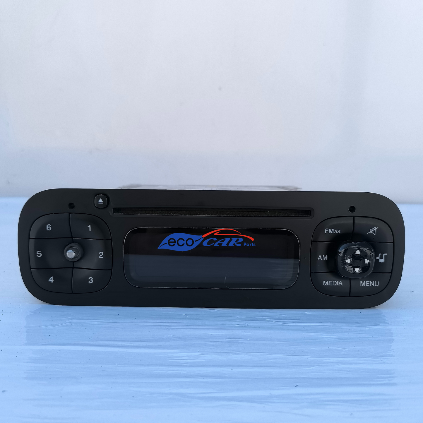 Fiat new Panda car radio year 2012 scratched screen missing a left button and damaged right button Cod. 735589324 ecoAG6985