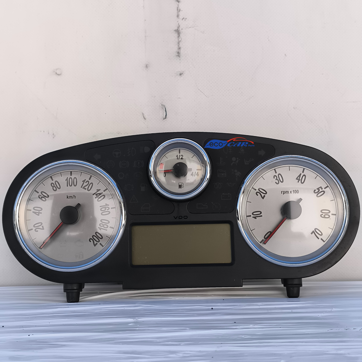 Instrumententafel für Lancia Ypsilon, Baujahr 2008, Teilenummer 51786250, graues Modell mit einem Zeiger, ecoAG7546