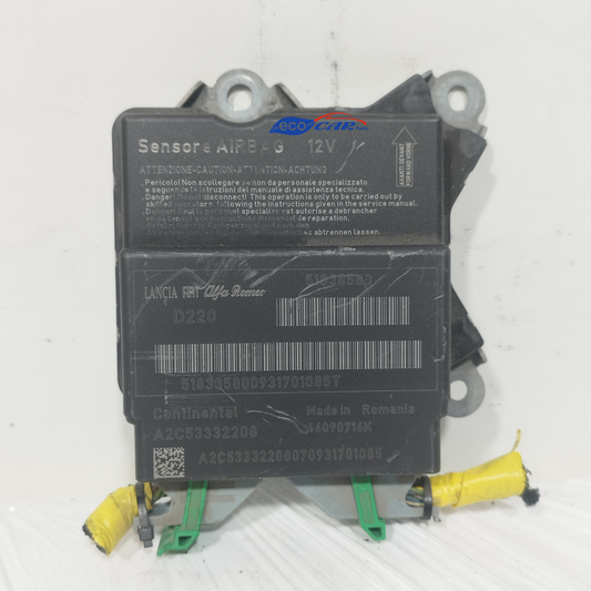 Centralina airbag Fiat Punto Evo 2012 Cod: 51838580 ecoAC13245