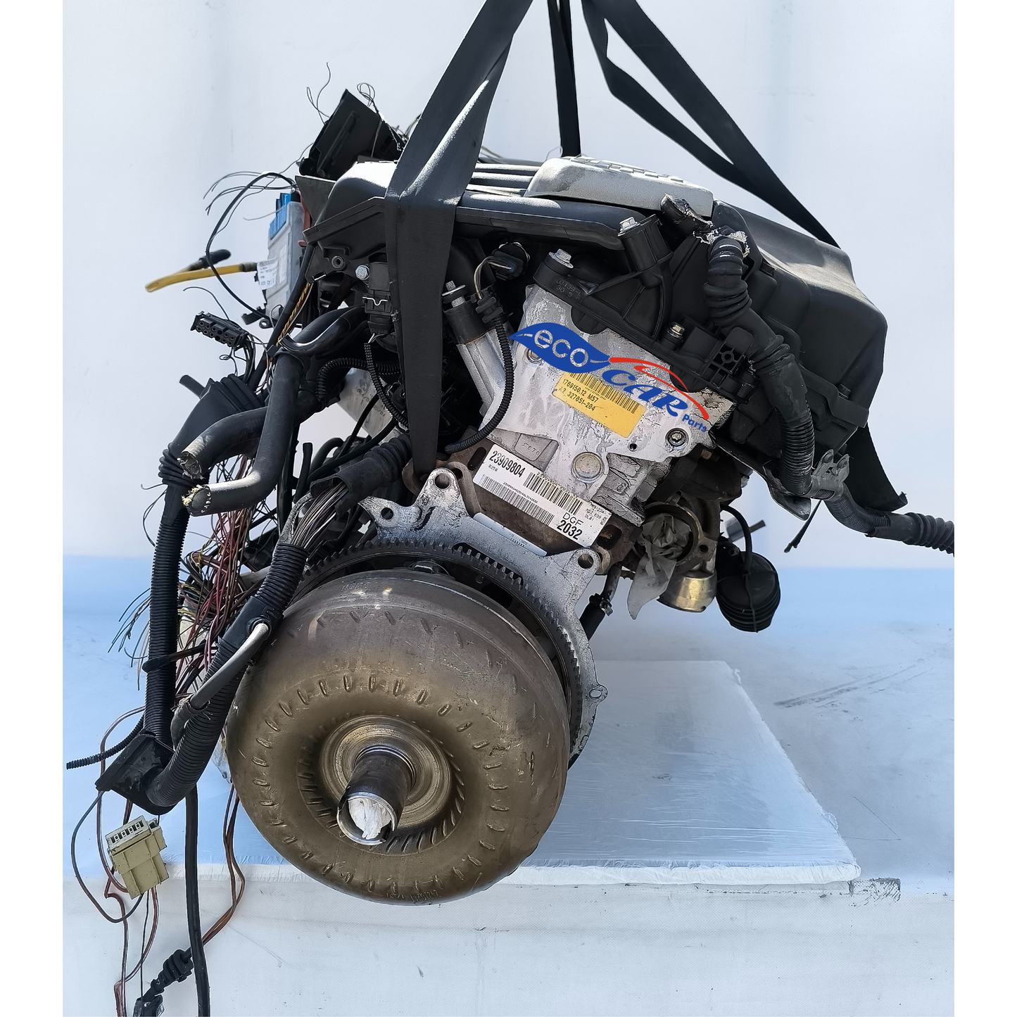 BMW 5 Series E39 3.0 D Engine Code 306D1 complete engine with wiring harness, control units and pedal (the pedal is cutaway) ecoAG7084