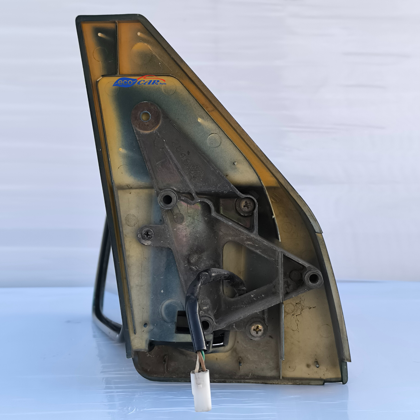 Grüner elektrischer Außenspiegel links für Suzuki Vitara, Baujahr 1992, Stecker mit 3 Kabeln, leicht verkratzt, ecoAG632