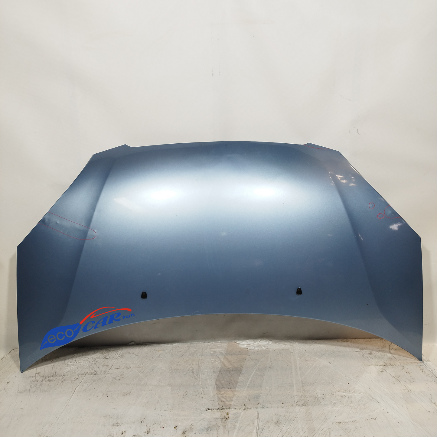 Kia Picanto 2012 ecoAC11698 hellblaue Motorhaube