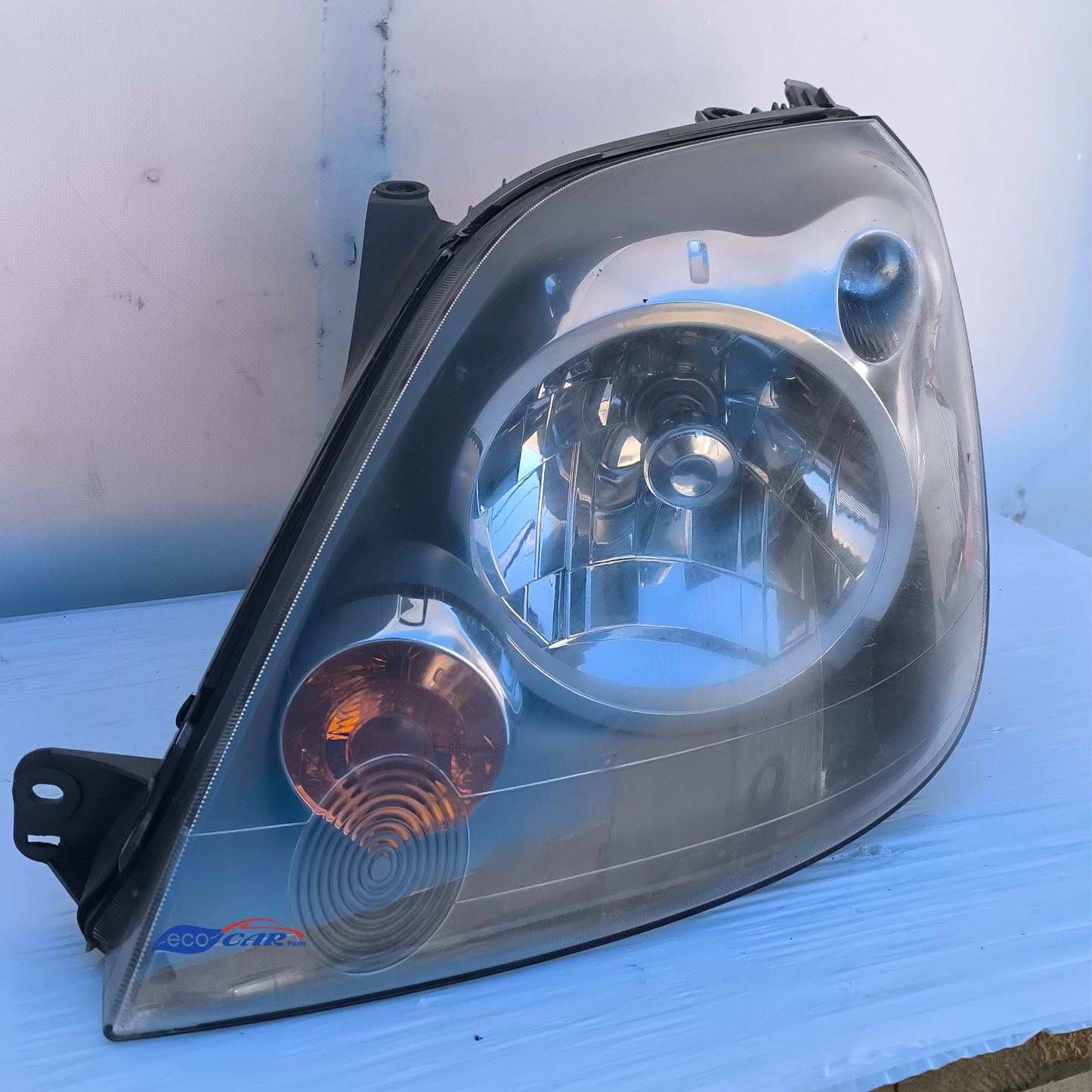 Linker Frontscheinwerfer Ford Fiesta Baujahr 2007, Nachbauteil, Marke Depo Eco, AG7489