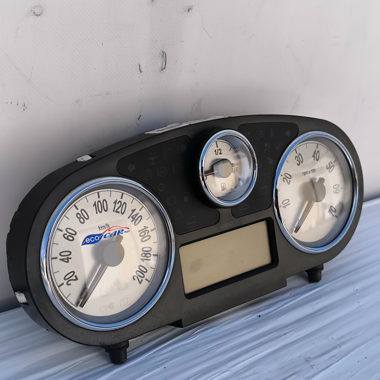 Lancia Ypsilon Instrumententafel, Baujahr 2008, Code 51786250, graues Modell mit einem Zeiger, ecoAG7550