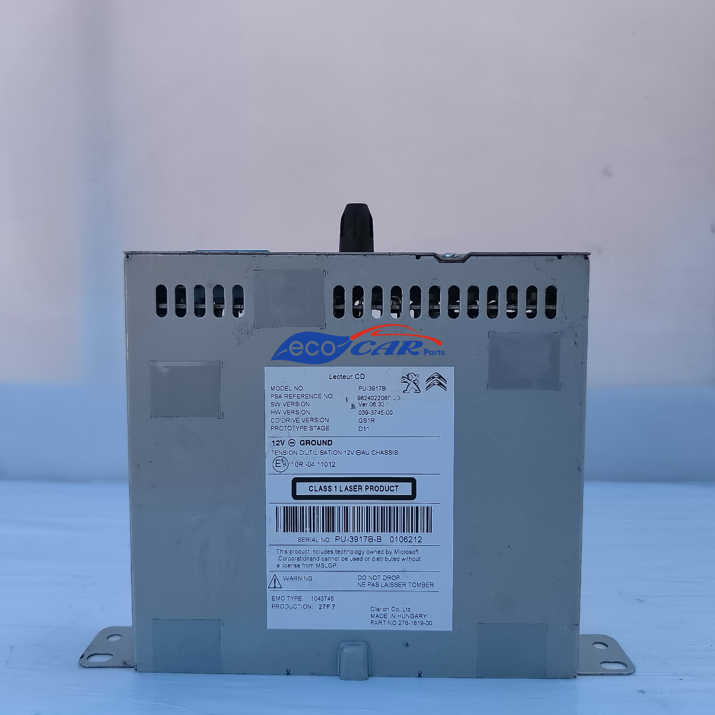 Peugeot 508 Autoradio, Baujahr 2015, Code PU-3917B ecoAG6915