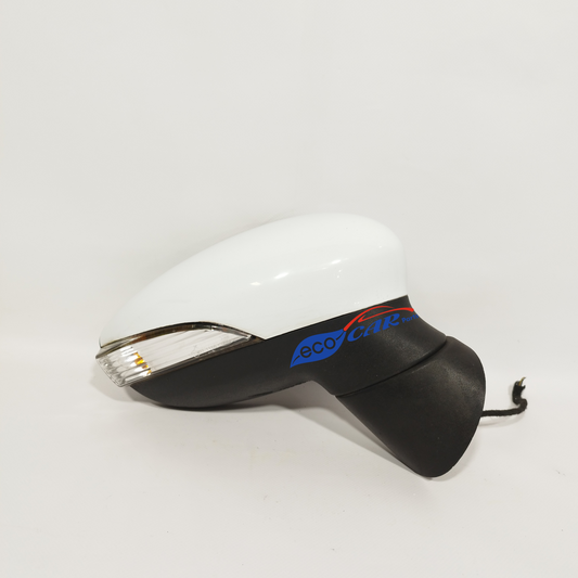Front right electric mirror white Ford Fiesta 2013 6 Wires ecoAC11389